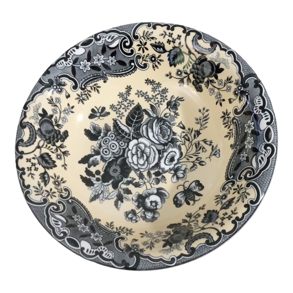 Spode Other - Spode Blue Room Garden Collection Bowl 8.25" Black Yellow White